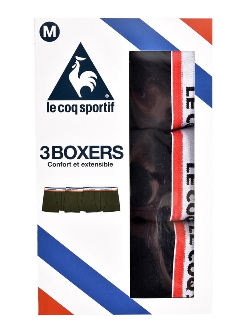 Boxer Uomo LE COQ SPORTIF - Confezione da 3 Nero - Kiabi