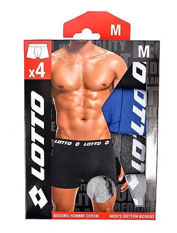 Boxer uomo LOTTO - Confezione da 4
