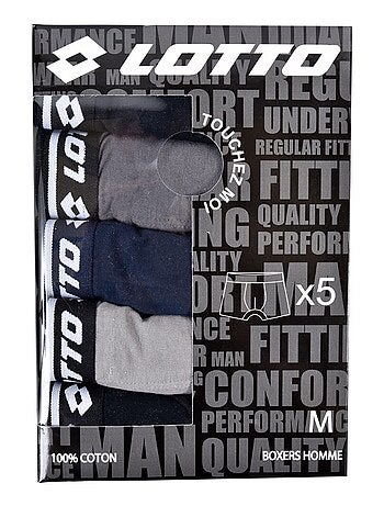 Boxer uomo LOTTO - Confezione da 5