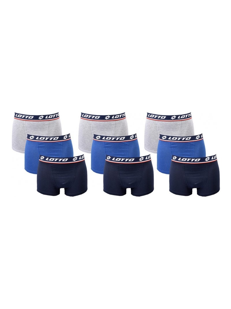 Boxer uomo LOTTO - Confezione da 9 Blu Multicolore - Kiabi