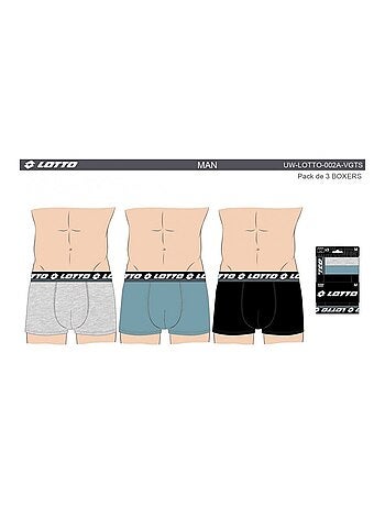 Boxer uomo LOTTO - Confezione da 9