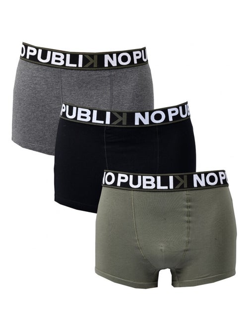 Boxer uomo No Publik cotone - Confezione da 3 - Kiabi Boxer uomo No Publik cotone - Confezione da 3 - Kiabi