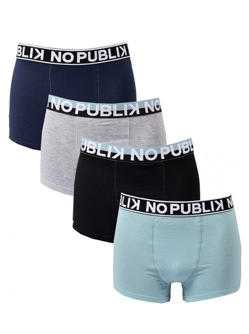 Boxer Uomo No Publik Cotone - Confezione da 4 - Kiabi Boxer Uomo No Publik Cotone - Confezione da 4 - Kiabi