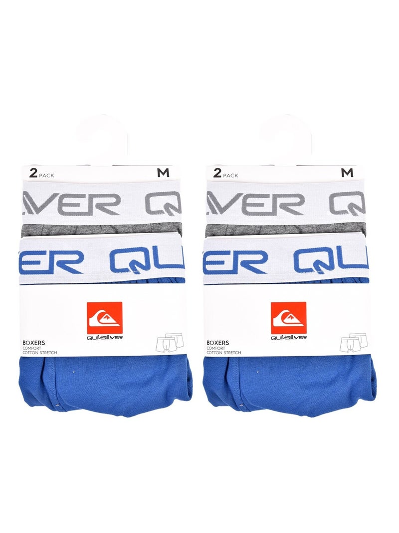 Boxer Uomo QUIKSILVER - Confezione da 4 Grigio blu - Kiabi