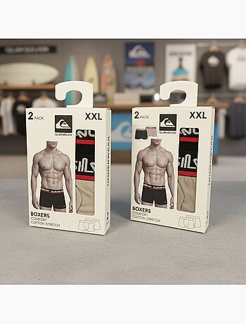 Boxer uomo quiksilver confezione da 4 scatola regalo
