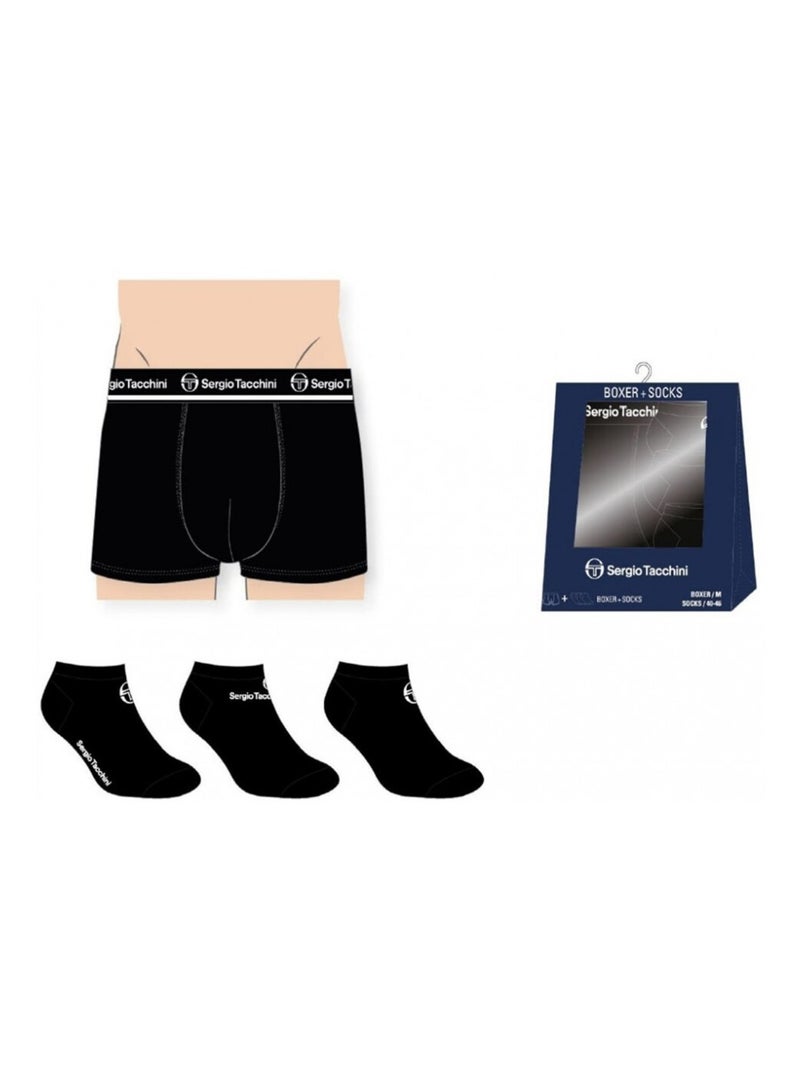 Boxer Uomo SERGIO TACCHINI Lotto di 3 PACK REGALI - Pack di 3 Multicolore - Kiabi