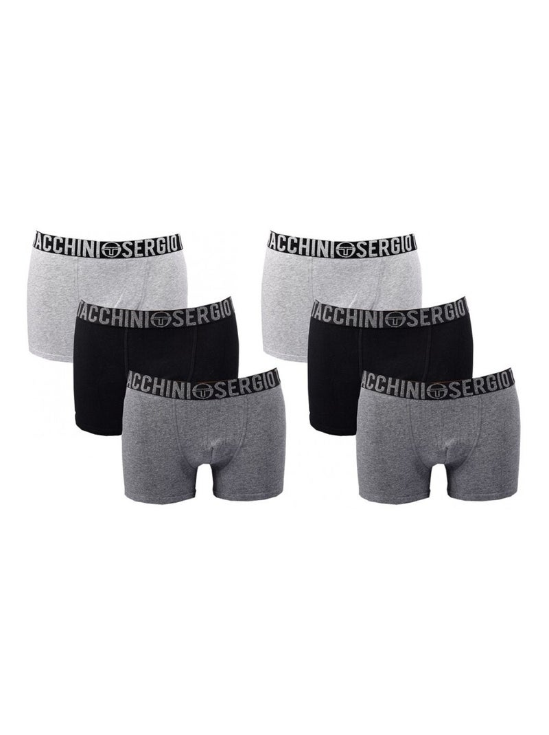 Boxer Uomo SERGIO TACCHINI Lotto di 6 - Confezione da 6 Multicolore - Kiabi