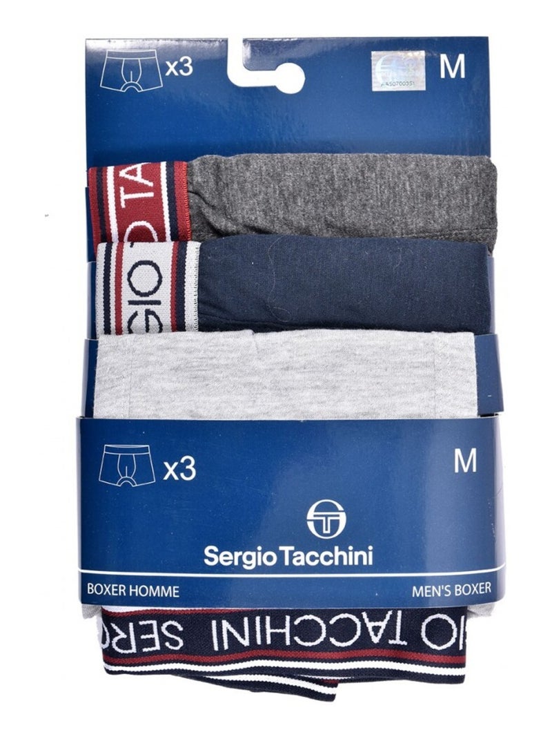Boxer uomo SERGIO TACCHINI X3 - Confezione da 3 Multicolore - Kiabi