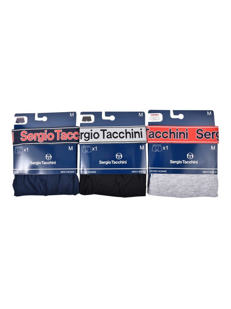 Boxer uomo SERGIO TACCHINI X3 - Confezione da 3 Multicolore - Kiabi