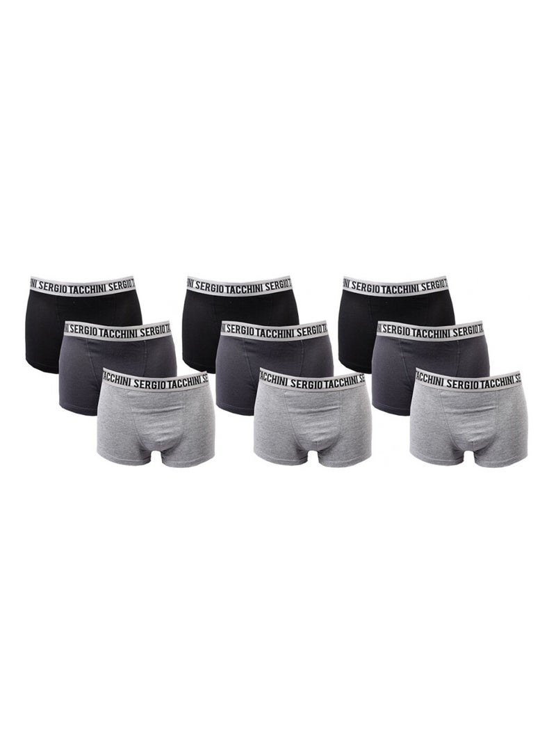 Boxer uomo SERGIO TACCHINI X9 - Confezione da 9 Multicolore - Kiabi