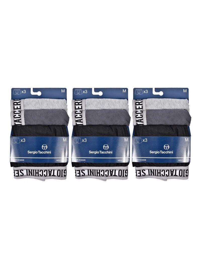 Boxer uomo SERGIO TACCHINI X9 - Confezione da 9 Multicolore - Kiabi