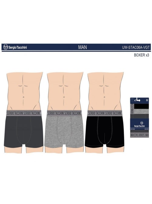 Boxer uomo SERGIO TACCHINI X9 - Confezione da 9 - Kiabi