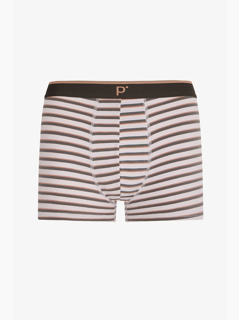 Boxer uomo tone a righe penti Bianco - Kiabi