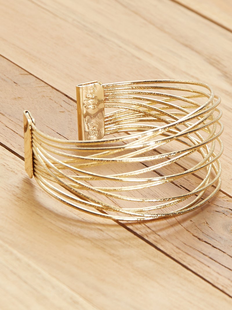 Bracciale a fascia larga BEIGE - Kiabi