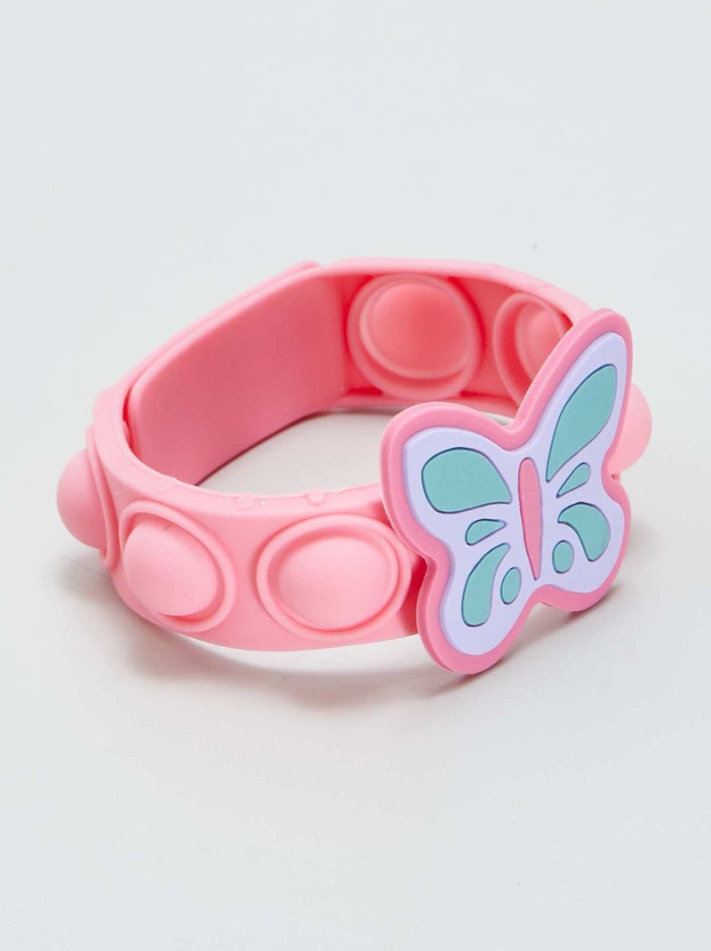 Braccialetto Pop-It farfallino ROSA - Kiabi