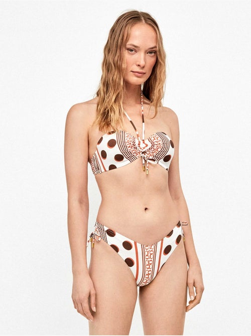 Bragutia bikini brasiliano con stampa monogramma - Kiabi