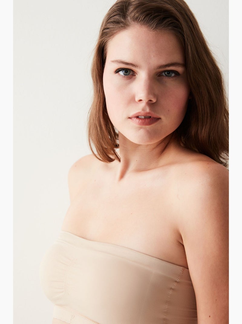 Bralette a fascia in maglia penti Nude - Kiabi