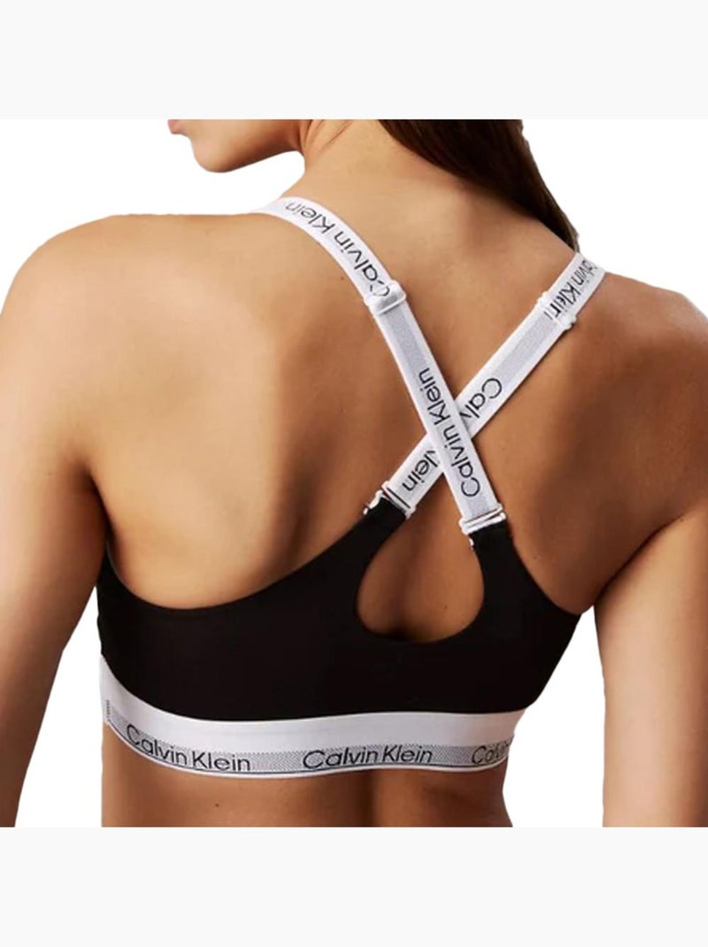 Bralette Calvin Klein Jeans da Donna in Ottone Nero - Kiabi