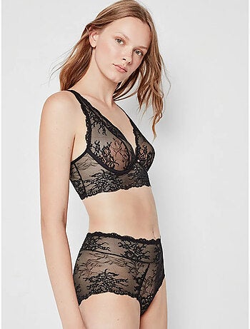Bralette di pizzo con ferretto e coppa