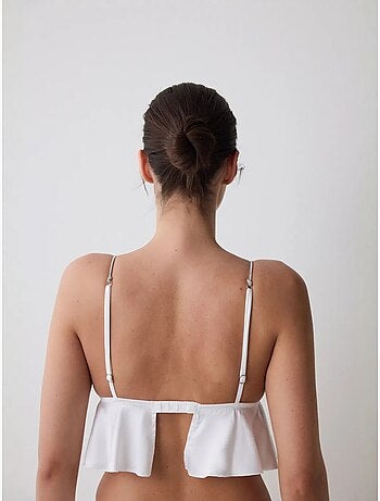 Bralette donna in raso stropicciato penti