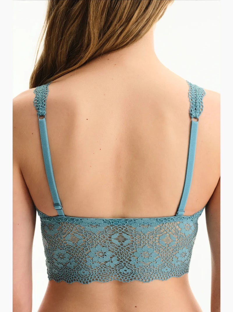Bralette in pizzo da donna penti Blu - Kiabi