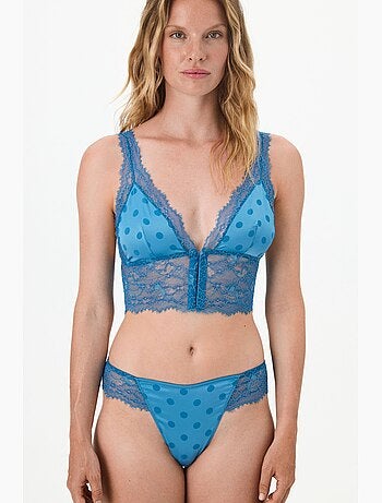Bralette treso a pois penti