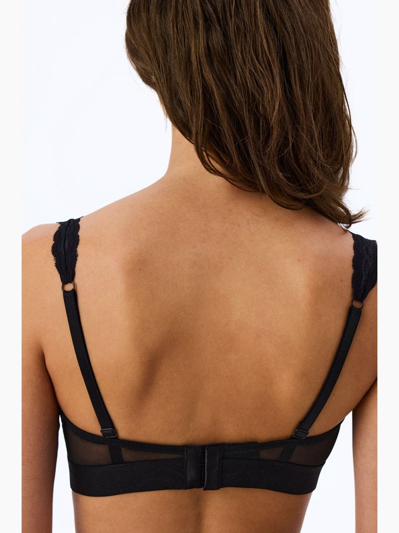 Bralette triangolo donna imbottito penti Nero - Kiabi