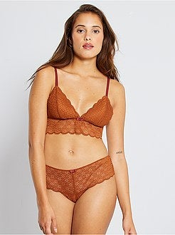 Brasiliana interamente in pizzo - Kiabi