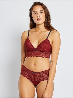 Brasiliana interamente in pizzo - Kiabi