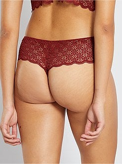 Brasiliana interamente in pizzo - Kiabi