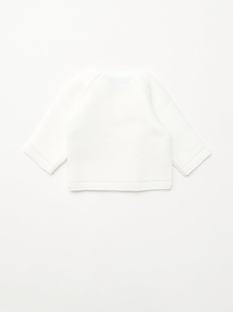 Brassière in maglia 'La manufacture de Layette' Bianco - Kiabi