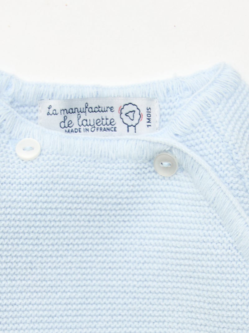 Brassière in maglia 'La manufacture de Layette' Blu - Kiabi