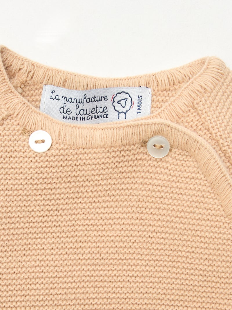 Brassière in maglia 'La manufacture de Layette' Marrone - Kiabi