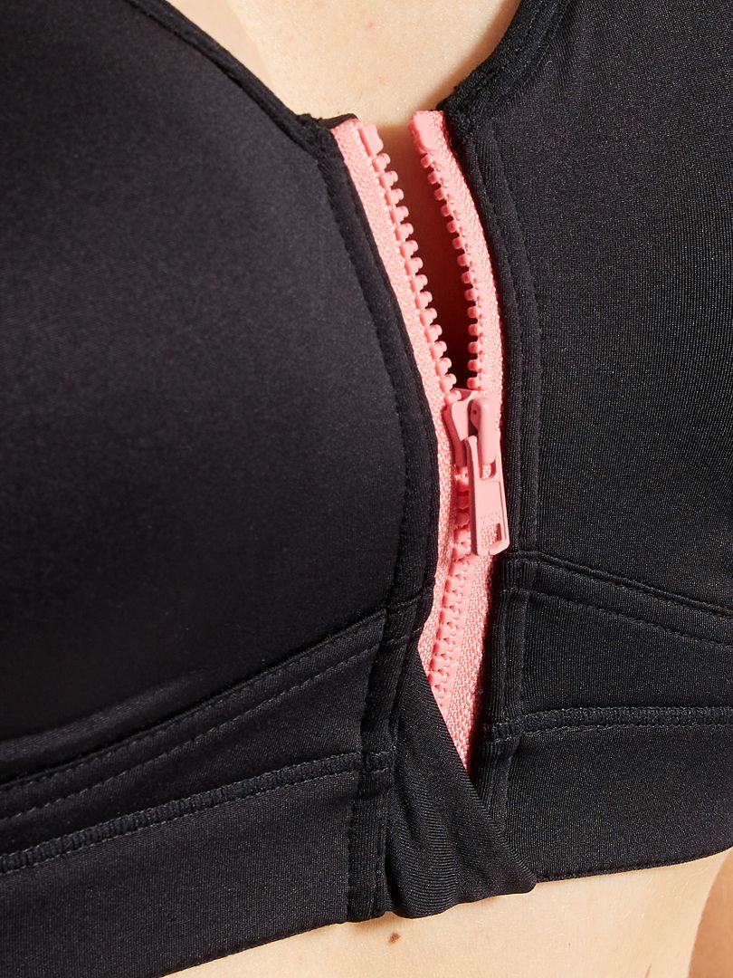 Brassiere sport post operatoria microfibra Nero - Kiabi