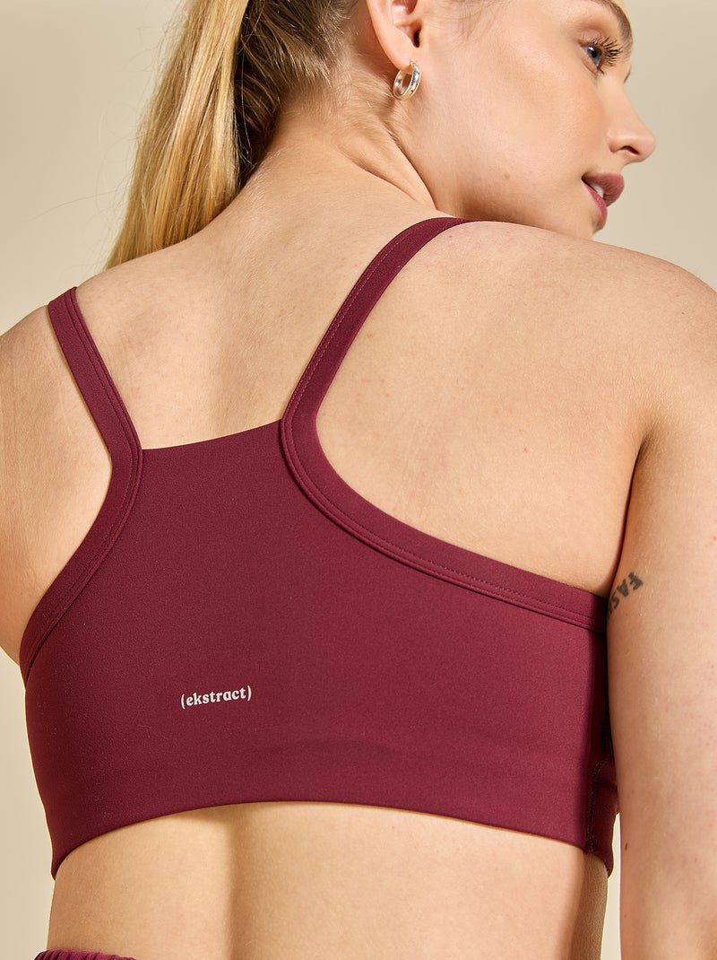 Brassière sportiva a sostegno leggero - (ekstract) Bordeaux - Kiabi