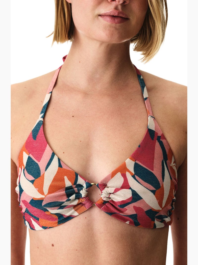 Brayana hot top bikini scintillante penti Rosa fluo - Kiabi