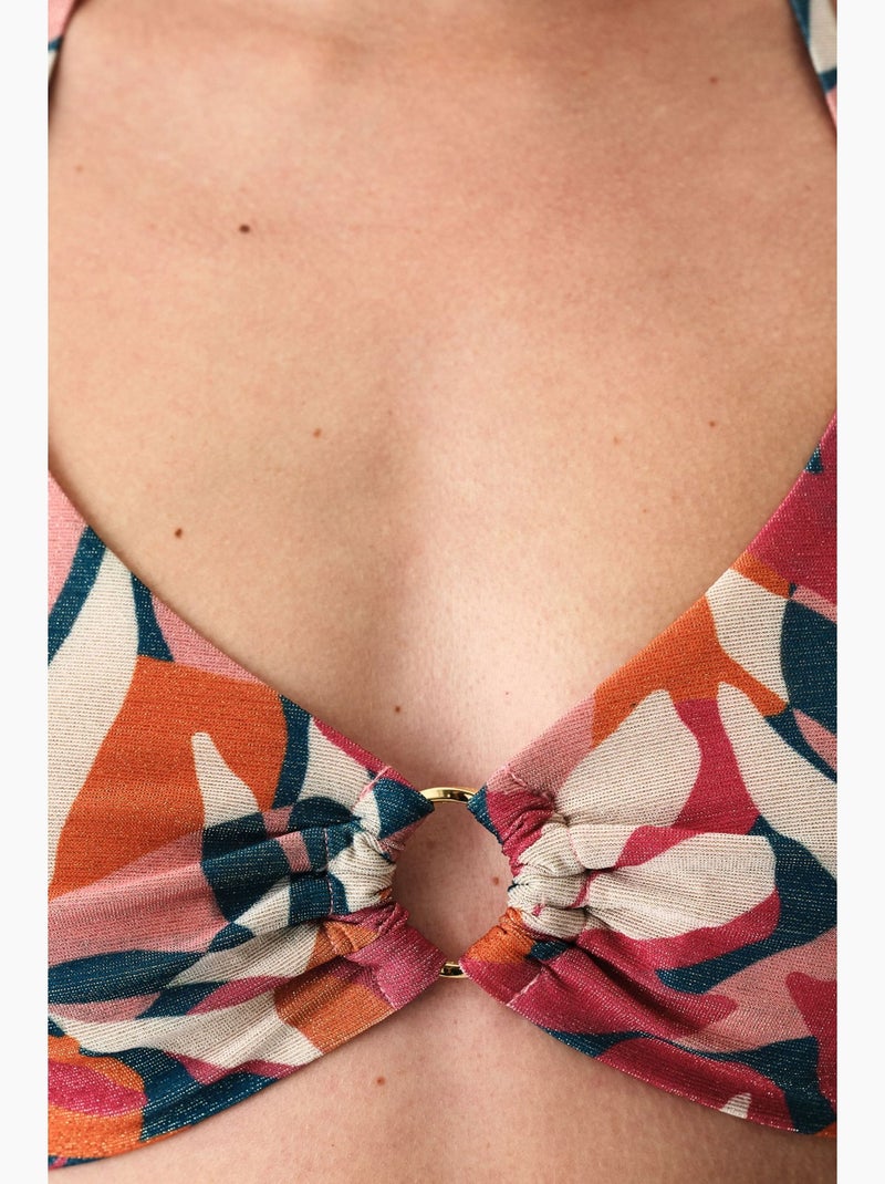 Brayana hot top bikini scintillante penti Rosa fluo - Kiabi