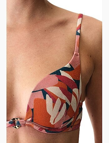 Brayana top bikini push up con paillettes penti