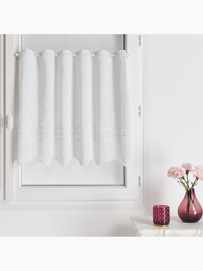 Brezza ricamata con scala giornaliera Bianco - Kiabi