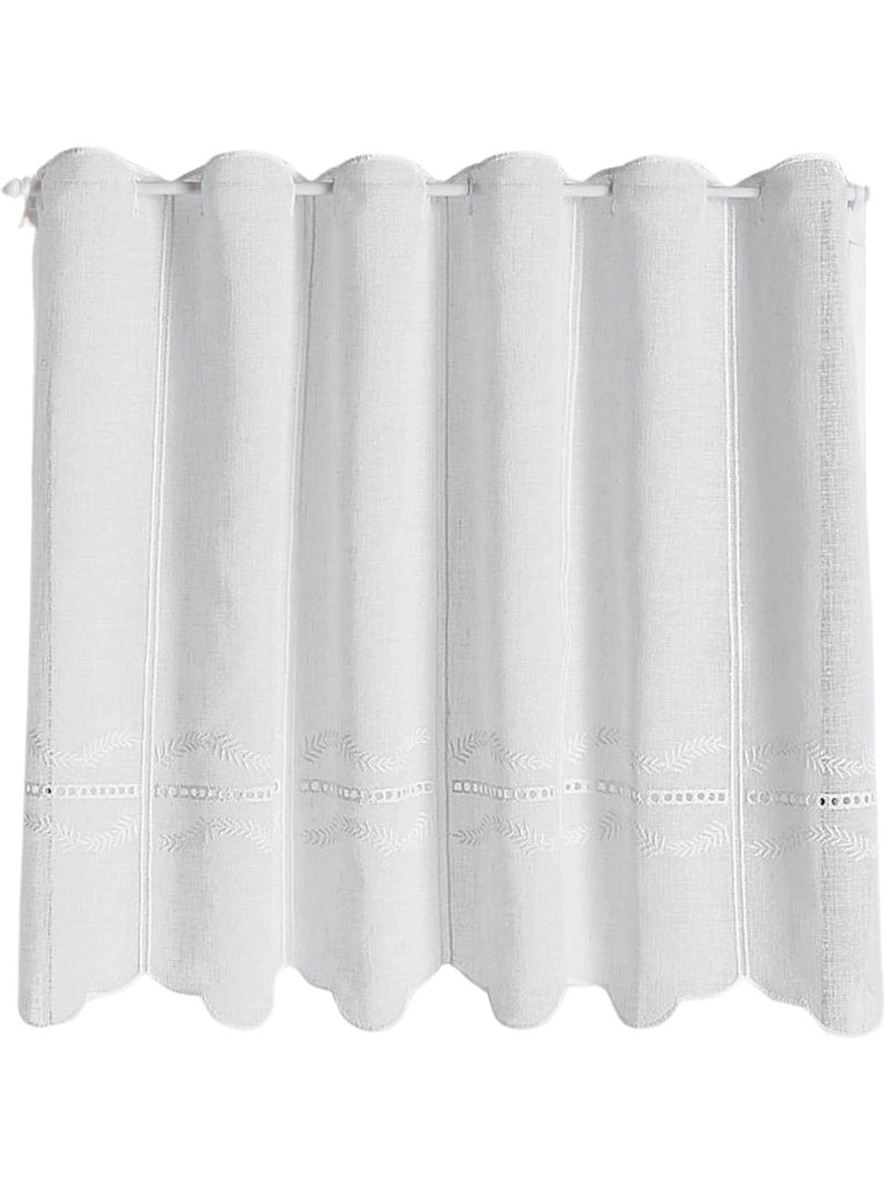 Brezza ricamata con scala giornaliera Bianco - Kiabi