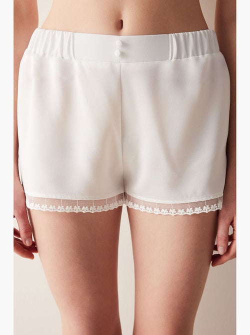 Bridal lacy pantaloncino pigiama in pizzo penti - Kiabi Bridal lacy pantaloncino pigiama in pizzo penti - Kiabi