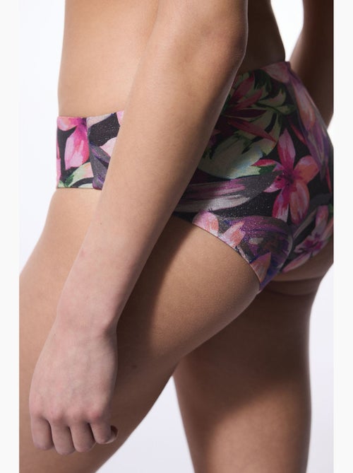 Briella slip bikini con fiori laterali e fibbia penti - Kiabi