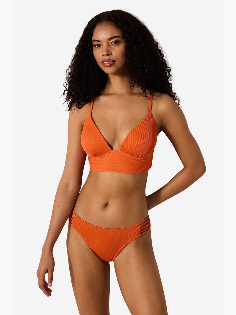 Brigett chic slip bikini testurizzato penti Arancione - Kiabi