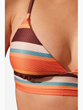 Brisa bralette bikini a righe penti
