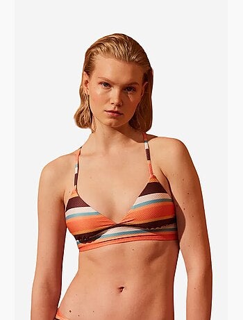 Brisa bralette bikini a righe penti