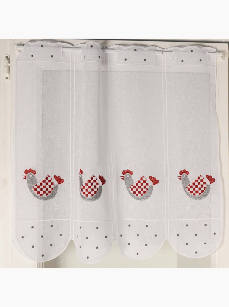 Brise bise con ricami di galline Bordeaux - Kiabi