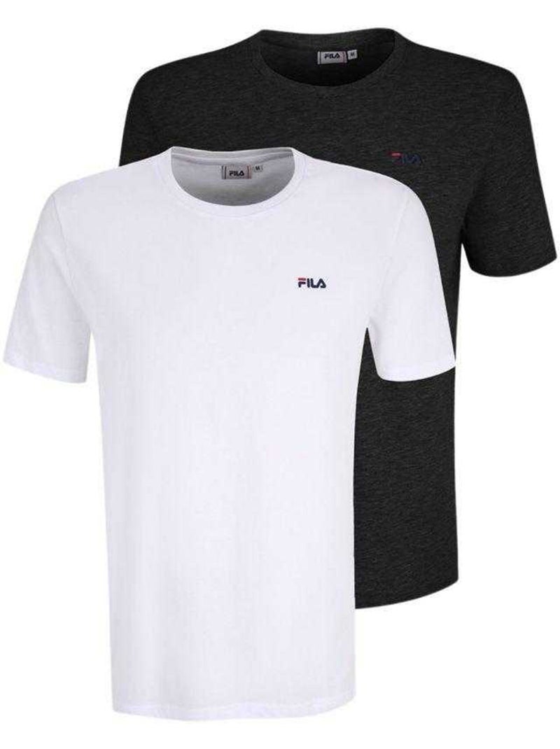 Brod maglietta uomo misura confezione 2 - fila Bianco Nero - Kiabi