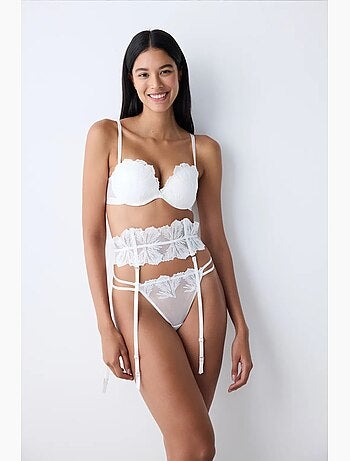 Broderie belt reggicalze penti