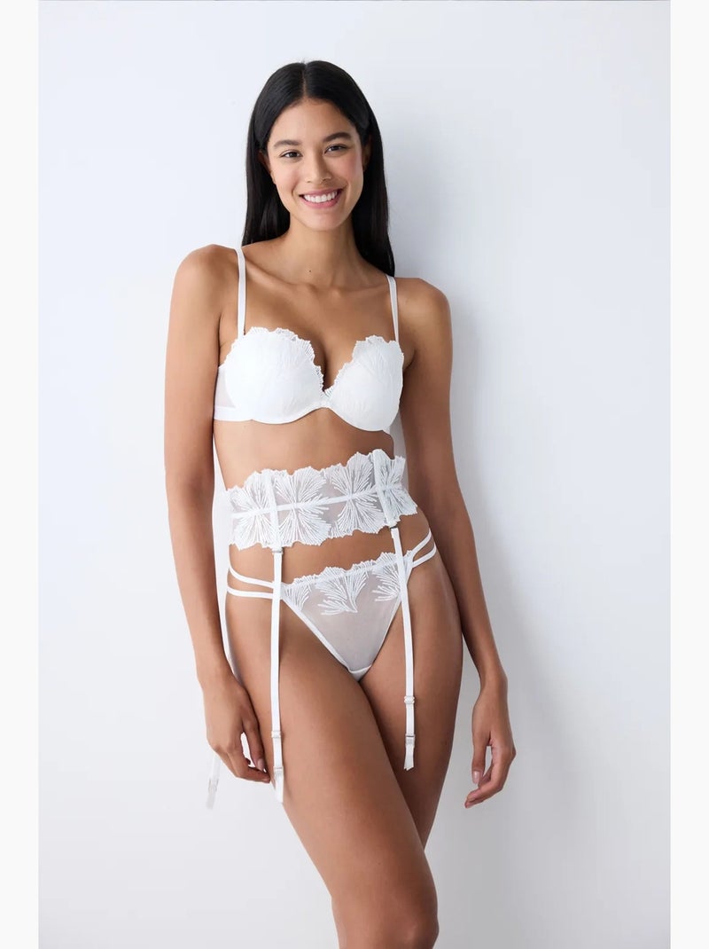Broderie belt reggicalze penti Bianco - Kiabi