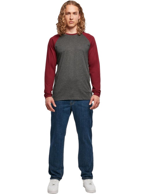 Build Your Brand Maglietta Contrasto Raglan Manica Lunga Uomo - Kiabi Build Your Brand Maglietta Contrasto Raglan Manica Lunga Uomo - Kiabi